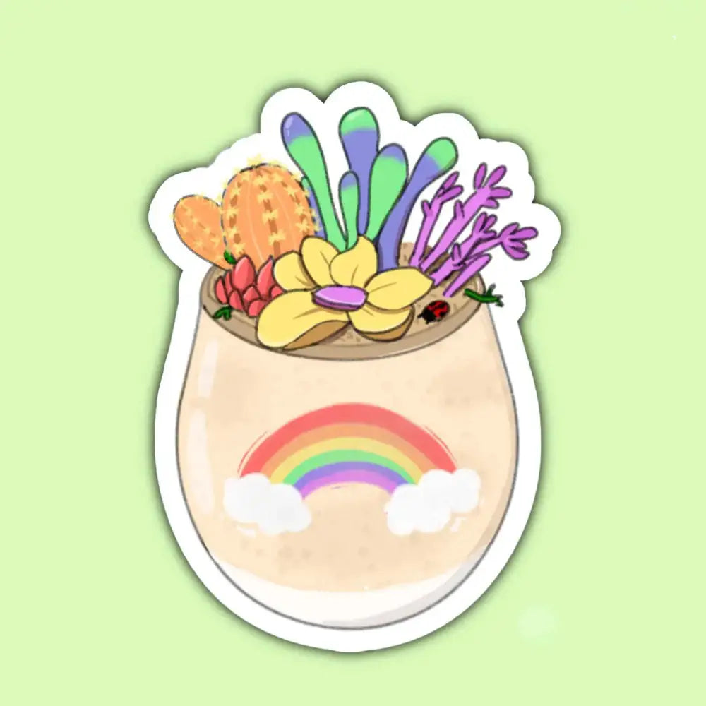 succulent stickers Pride Succulent Stickers