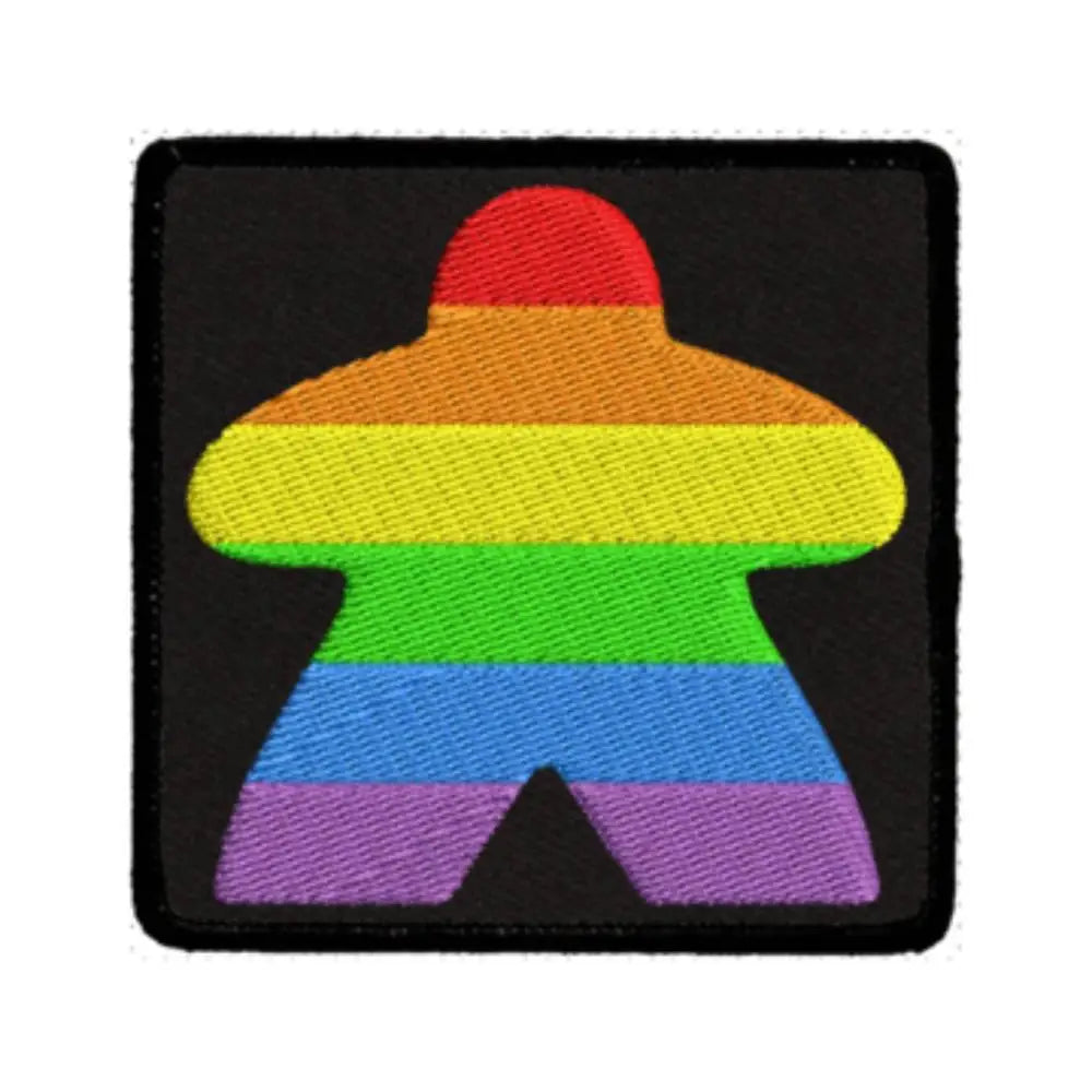 Rainbow Meeple Iron-On Patch Toys & Gifts Red King   