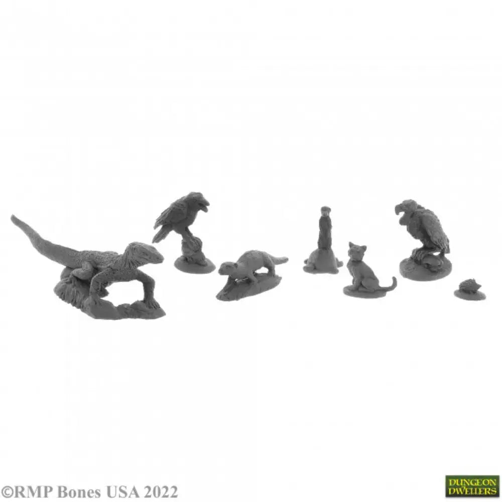Reaper Dungeon Dwellers: Bones USA Familiars Pack 3 (7) RPG Miniatures Reaper   