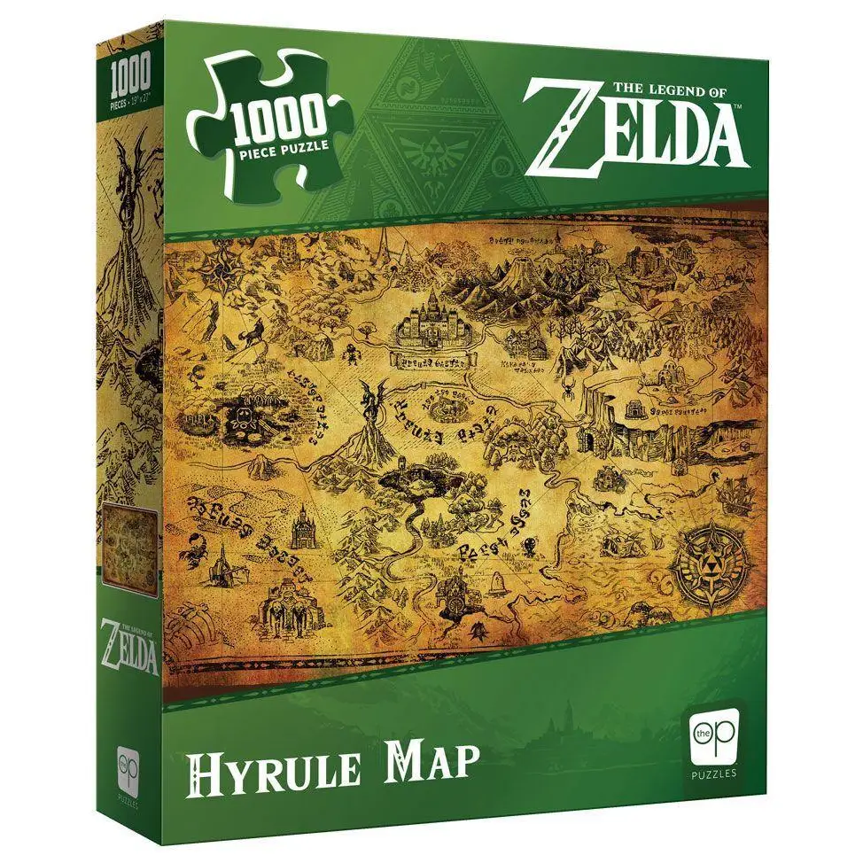 The Legend of Zelda Hyrule Map Puzzle (1000pcs) Puzzles The Op   