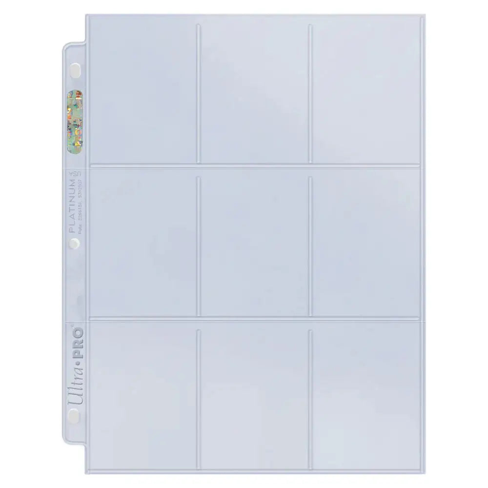 ultra pro 9 pocket card sleeves Silver Series 9-Pocket Pages (100ct) for Standard Size Cards