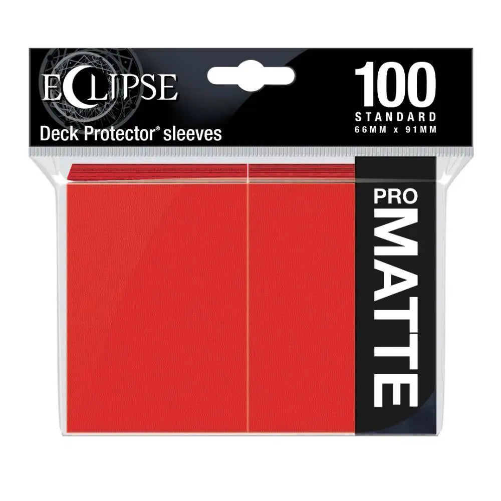 Ultra Pro Eclipse Matte Standard Sleeves (100) Sleeves Ultra Pro Apple Red  
