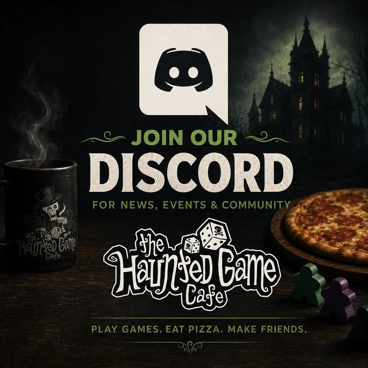 Join our Discord - The Haunted Game Cafe