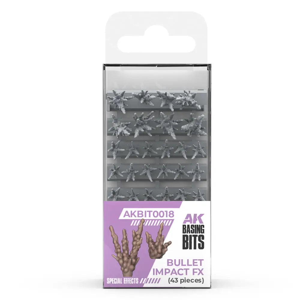 AK Interactive Basing Bits Bullet Impact FX (43) - Paint & Tools