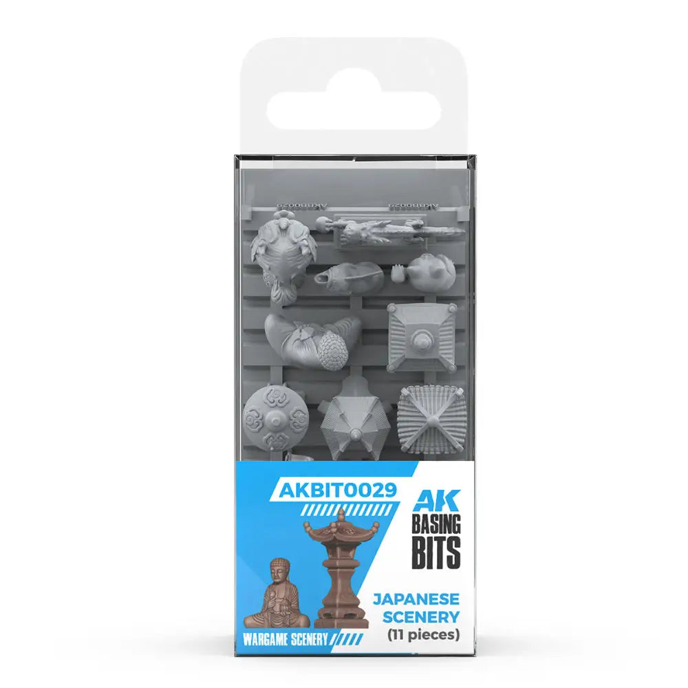 AK Interactive Basing Bits Japanese Scenery (11) - Paint & Tools