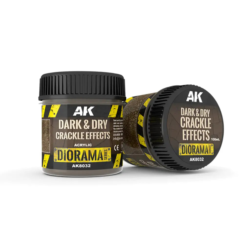 AK Interactive Crackle Effects Dark & Dry (100ml) - Paint & Tools