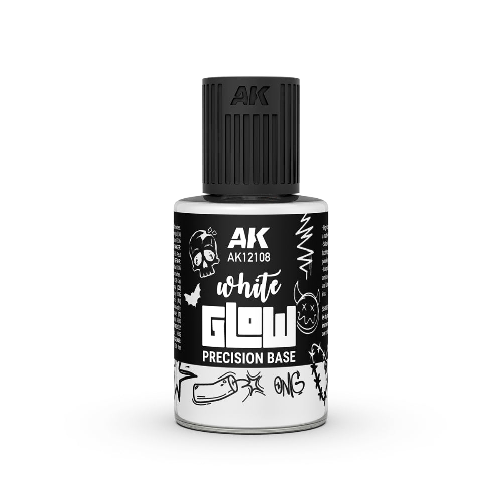 AK Interactive Precision Base White Glow (30ml)