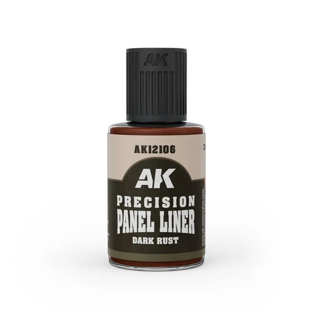AK Interactive Precision Panel Liner Dark Rust (30ml) - Paint & Tools