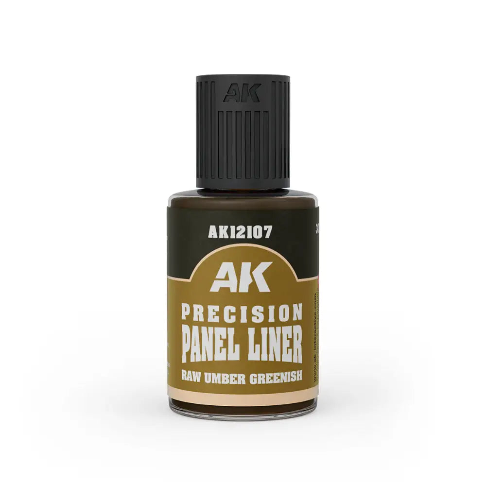 AK Interactive Precision Panel Liner Raw Umber Greenish (30ml) - Paint & Tools