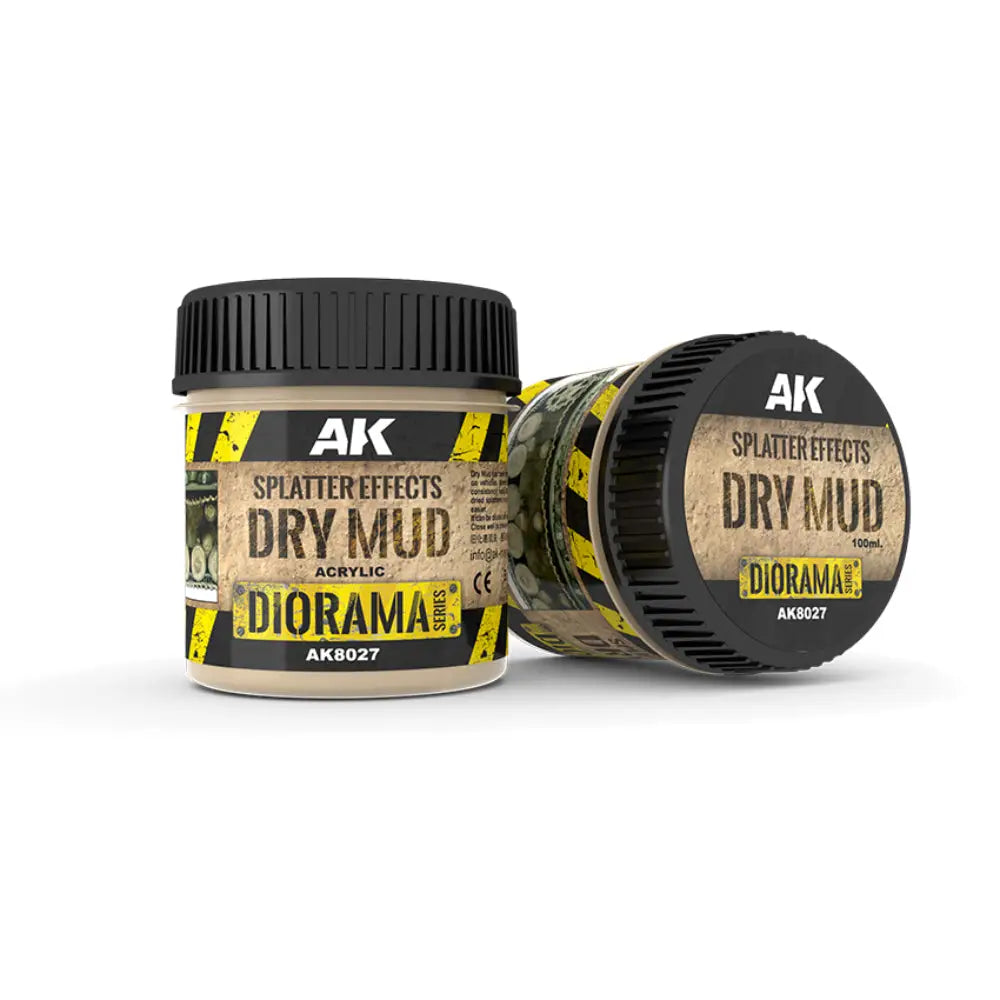 AK Interactive Splatter Effects Dry Mud (100ml) - Paint & Tools