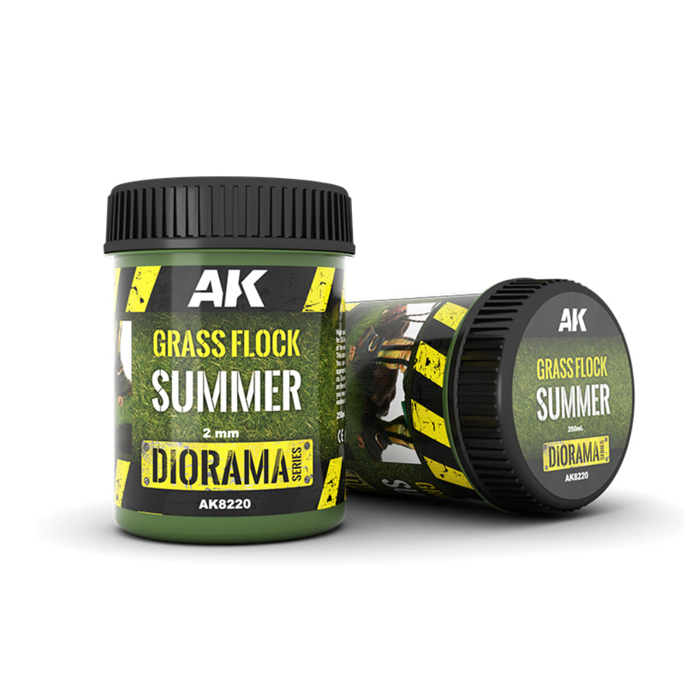 AK Interactive Summer Grass Flock 2mm - Paint & Tools