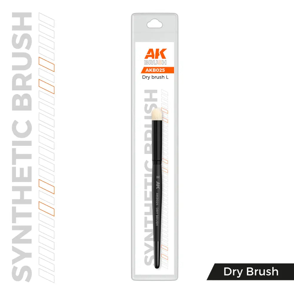 AK Interactive Synthetic Brush Dry - L - Paint & Tools
