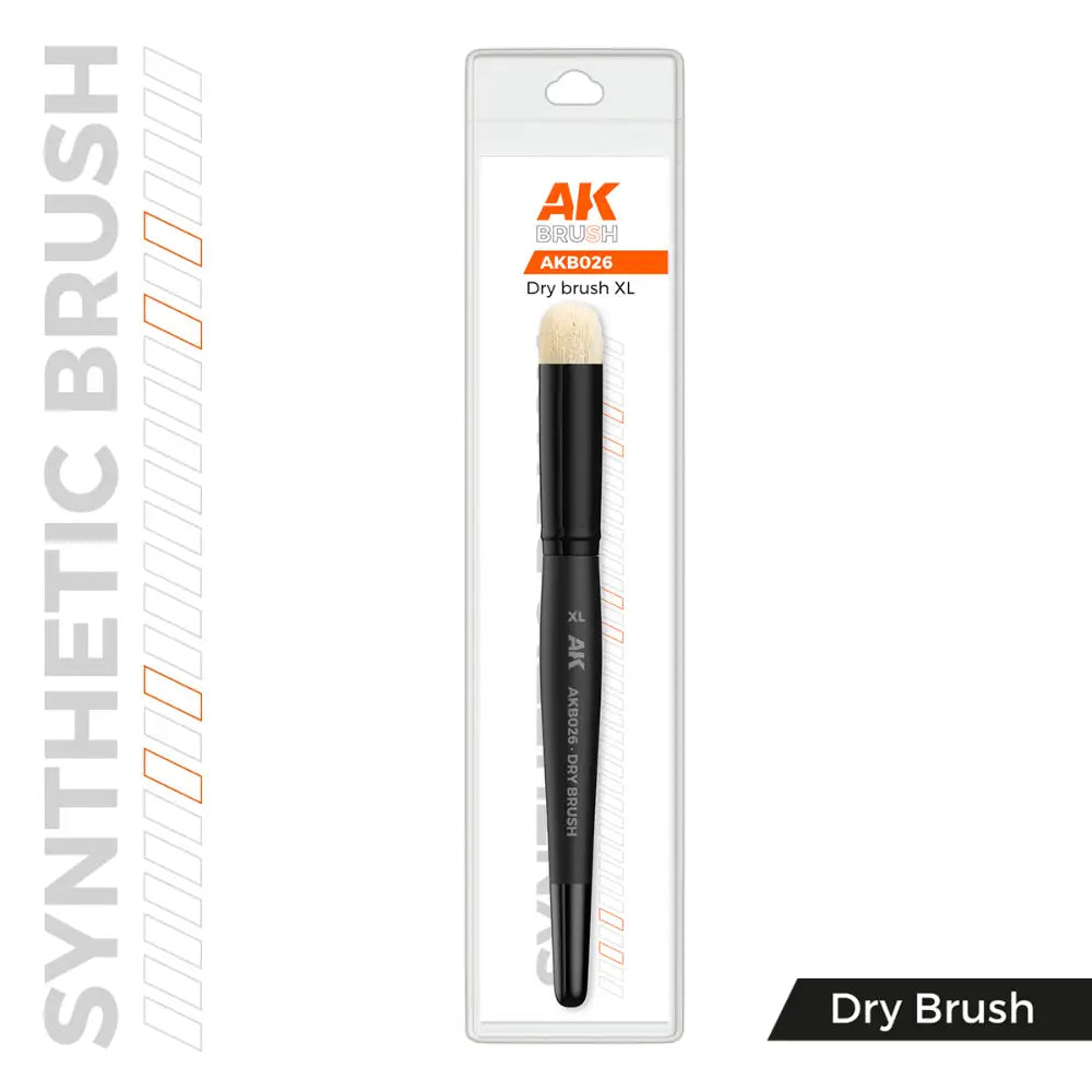 AK Interactive Synthetic Brush Dry - XL - Paint & Tools