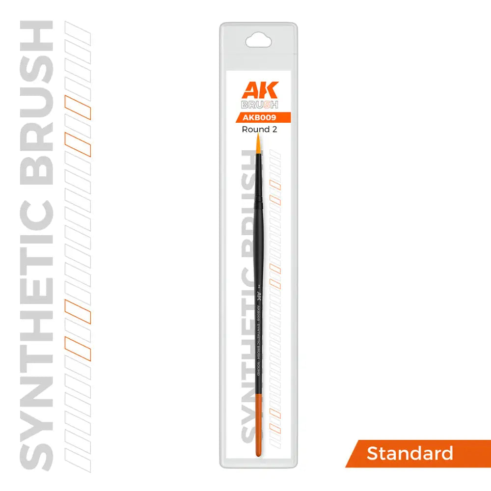 AK Interactive Synthetic Brush Round - 2 - Paint & Tools