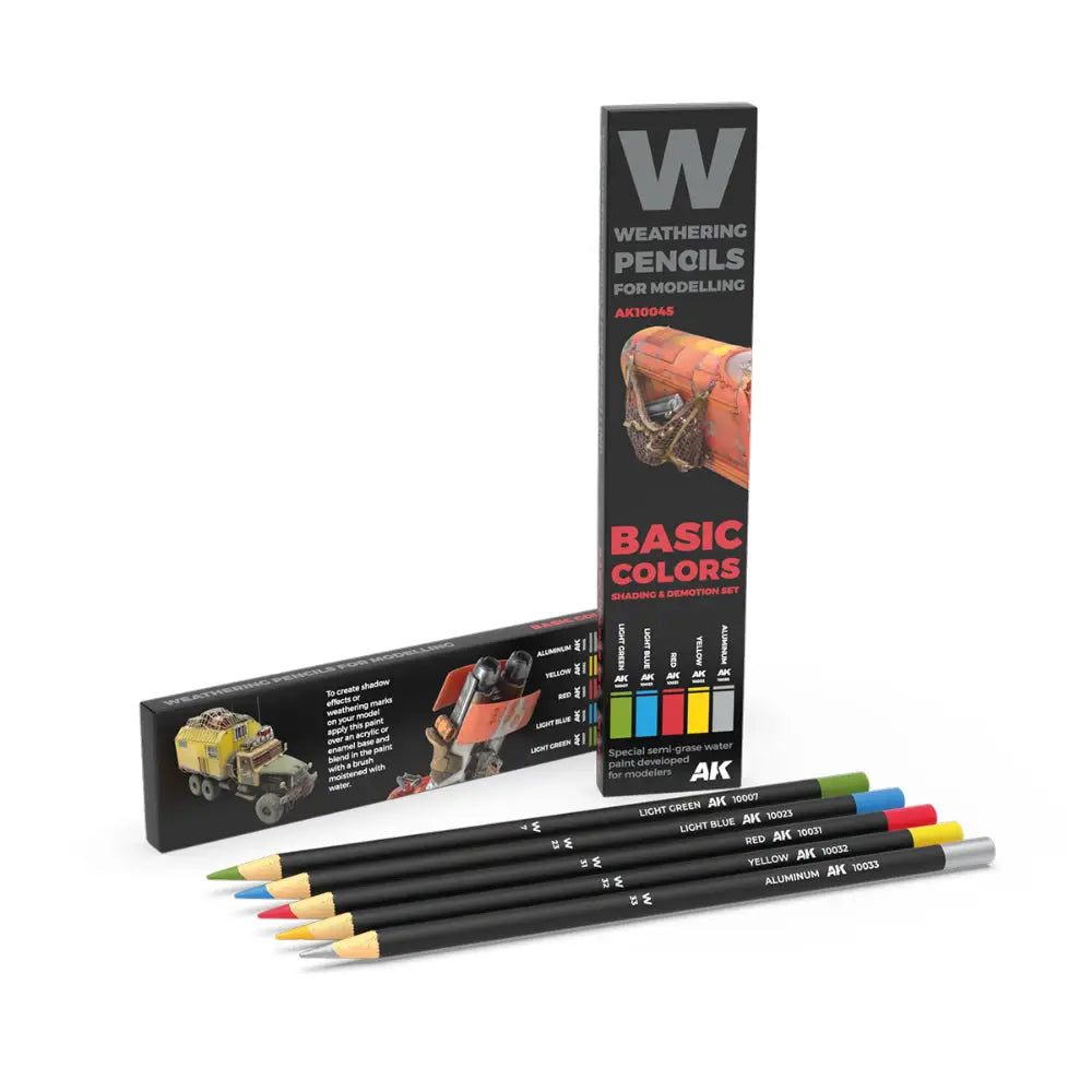 AK Interactive Weathering Pencil Set Basics - Paint & Tools