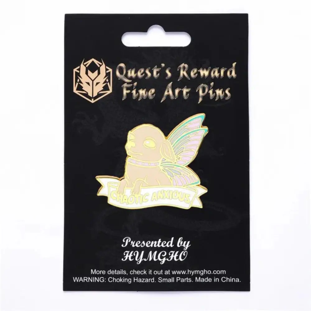 Alternative Alignments Chaotic Anxious Chihuahua Hard Enamel Pin - Toys & Gifts