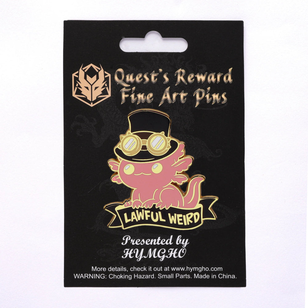 Alternative Alignments Lawful Weird Axolotl Hard Enamel Pin - Gifts