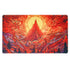 Arcane Fortress Burning Mountain Playmat - Card Games