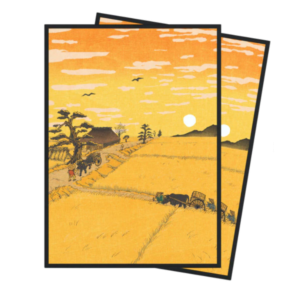 Arcane Fortress Dusk Over Edo Matte Sleeves (100) - Card Games