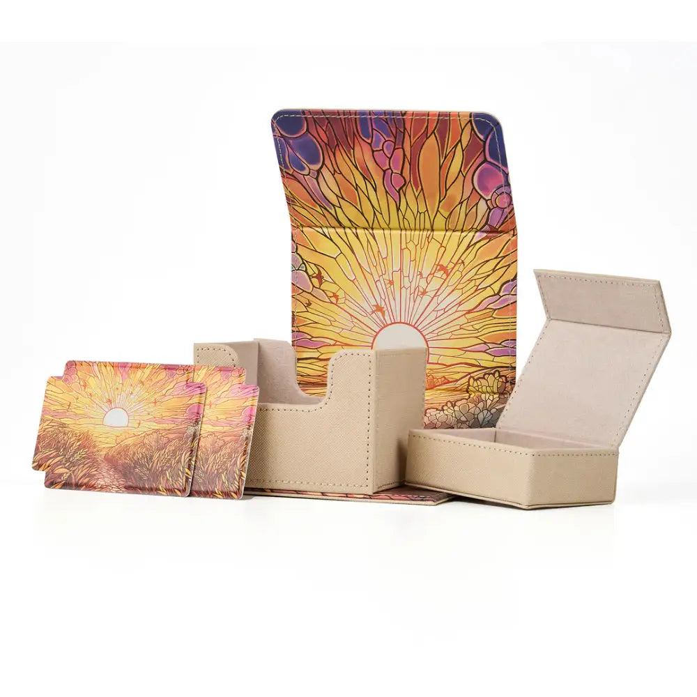 Arcane Fortress Golden Plains 100 + Deluxe Deck Vault - Card Storage