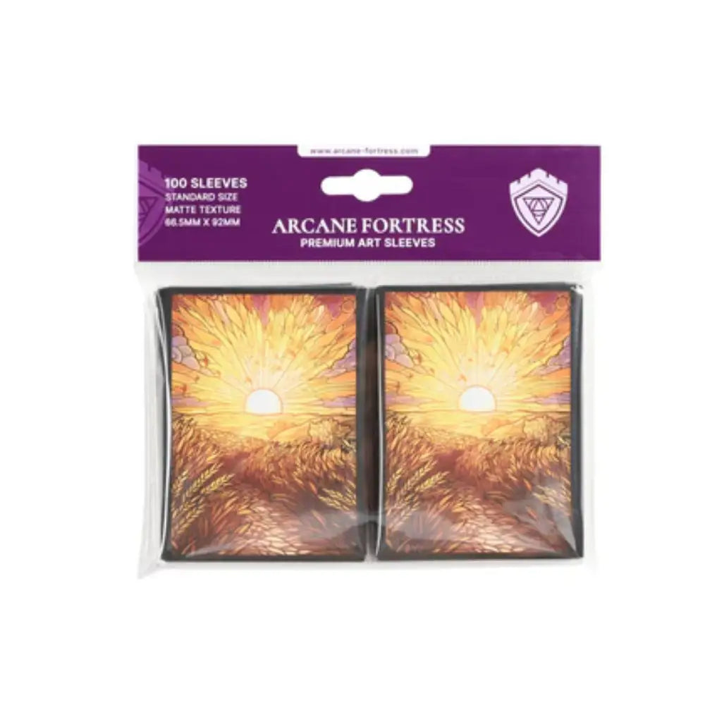 Arcane Fortress Golden Plains Matte Sleeves (100) - Card Games