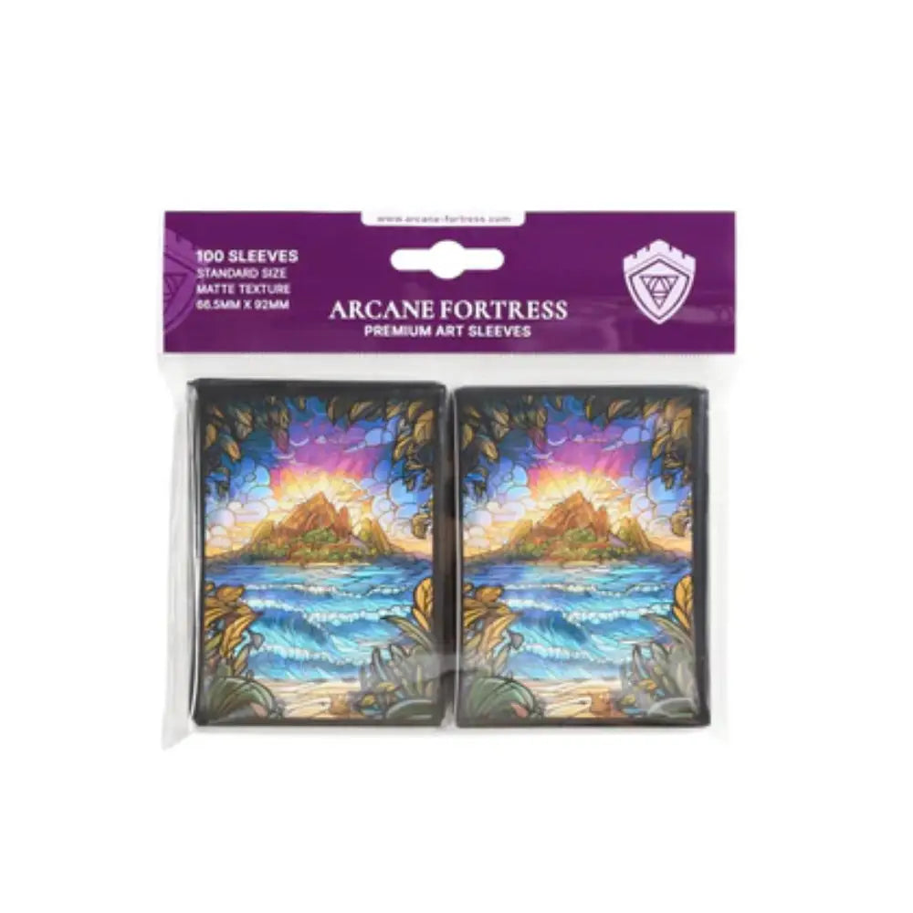 Arcane Fortress Hidden Island Matte Sleeves (100) - Card Games