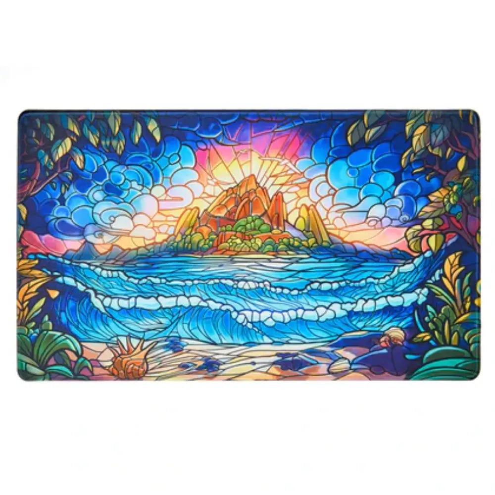 Arcane Fortress Hidden Island Playmat - Card Games