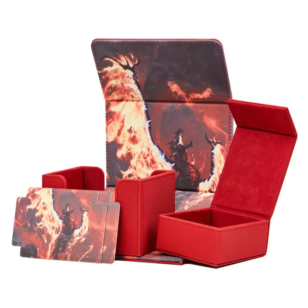 Arcane Fortress Volcanic Rebirth 100 + Deluxe Deck Vault - Card Storage