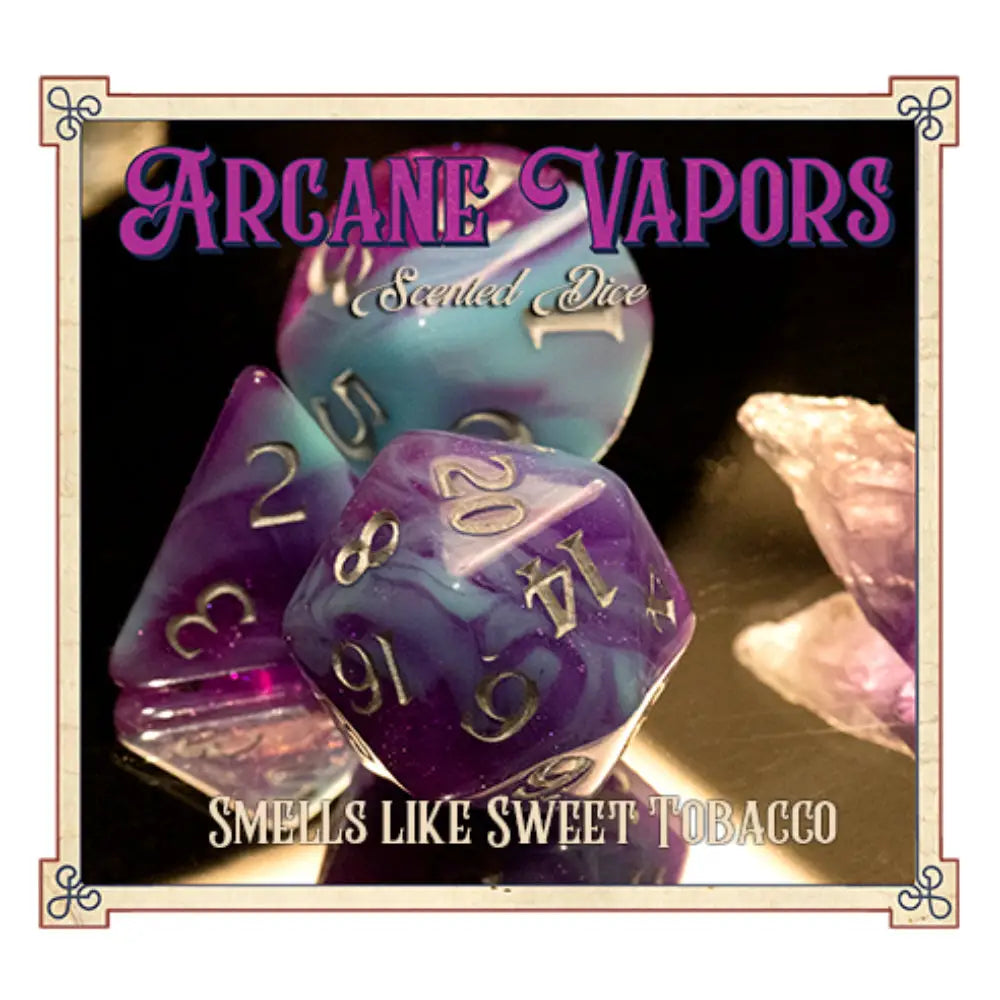 Arcane Vapors Scented Polyhedral (D&D) Dice Set (7) - Dice & Dice Supplies