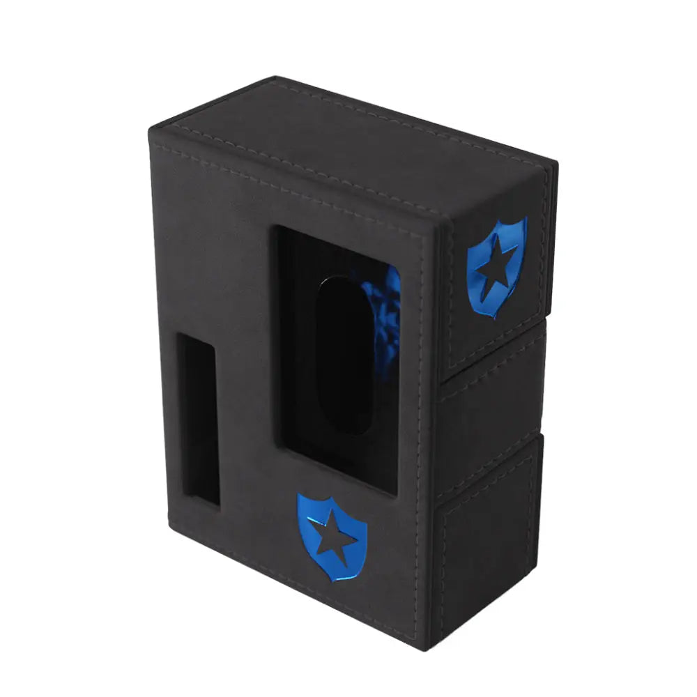Arkham Horror Investigator Gamegenic Deckbox - Black Guardian (Blue) - Card Games