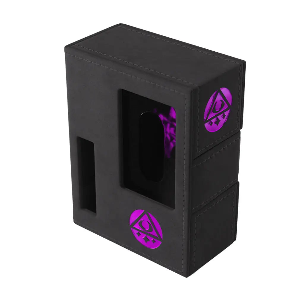 Arkham Horror Investigator Gamegenic Deckbox - Black Mystic (Purple) - Card Games