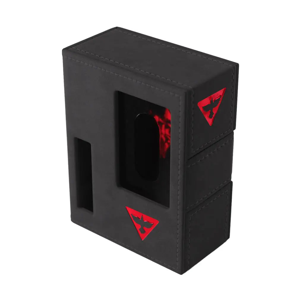 Arkham Horror Investigator Gamegenic Deckbox - Black Survivor (Red) - Card Games
