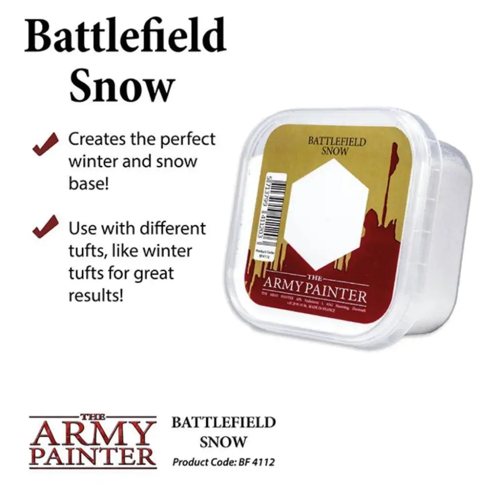 Army Painter Basing Battlefield Snow Flock Paint & Tools Army Painter   