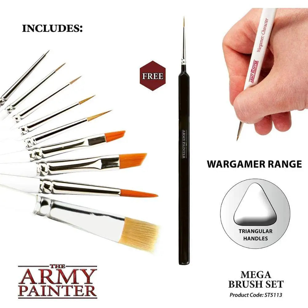 Army Painter Mega Brush Set - Paint & Tools