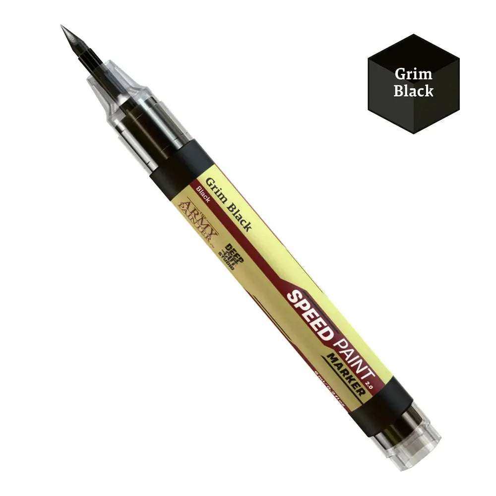 Army Painter Speedpaint Marker: Grim Black - Paint & Tools