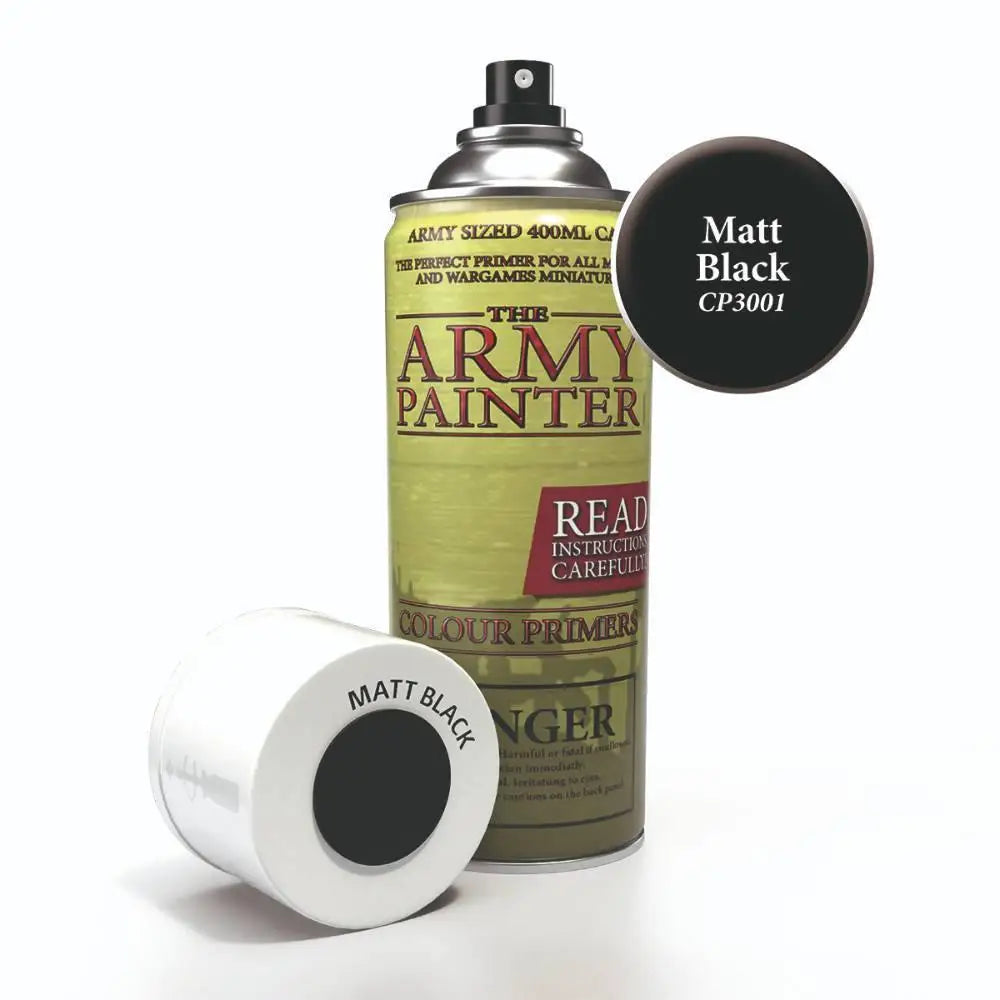 Army Painter Spray Paint Color Primer Matt Black Paint & Tools Army Painter   