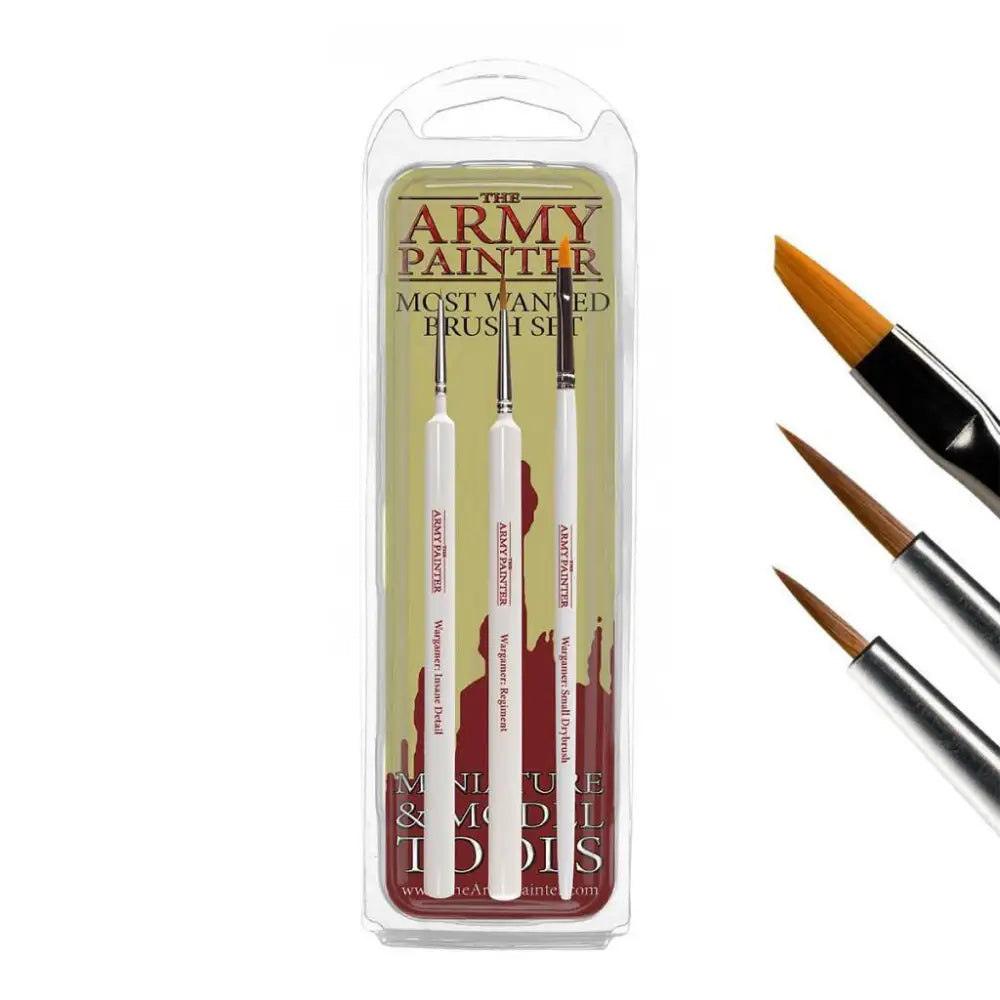 Army Painter Wargamer: Most Wanted Brush Set Paint & Tools Army Painter   