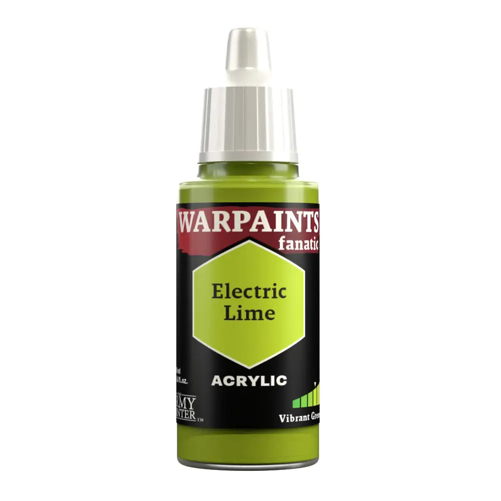 Army Painter Warpaints Fanatic: Electric Lime 18ml Paint & Tools Army Painter   