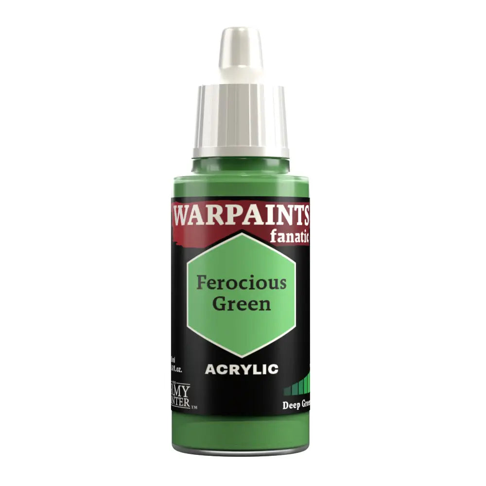 Army Painter Warpaints Fanatic: Ferocious Green 18ml - Paint & Tools