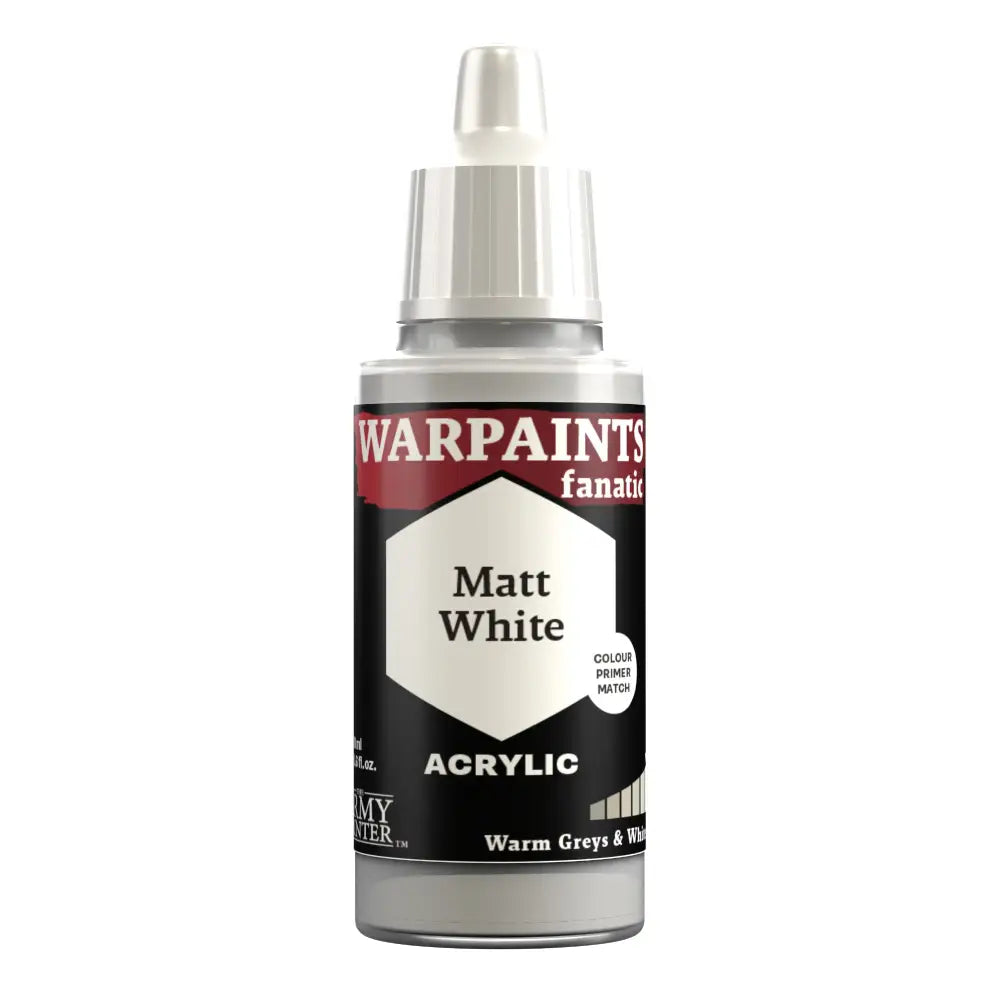 Army Painter Warpaints Fanatic: Matt White 18ml Paint & Tools Army Painter   