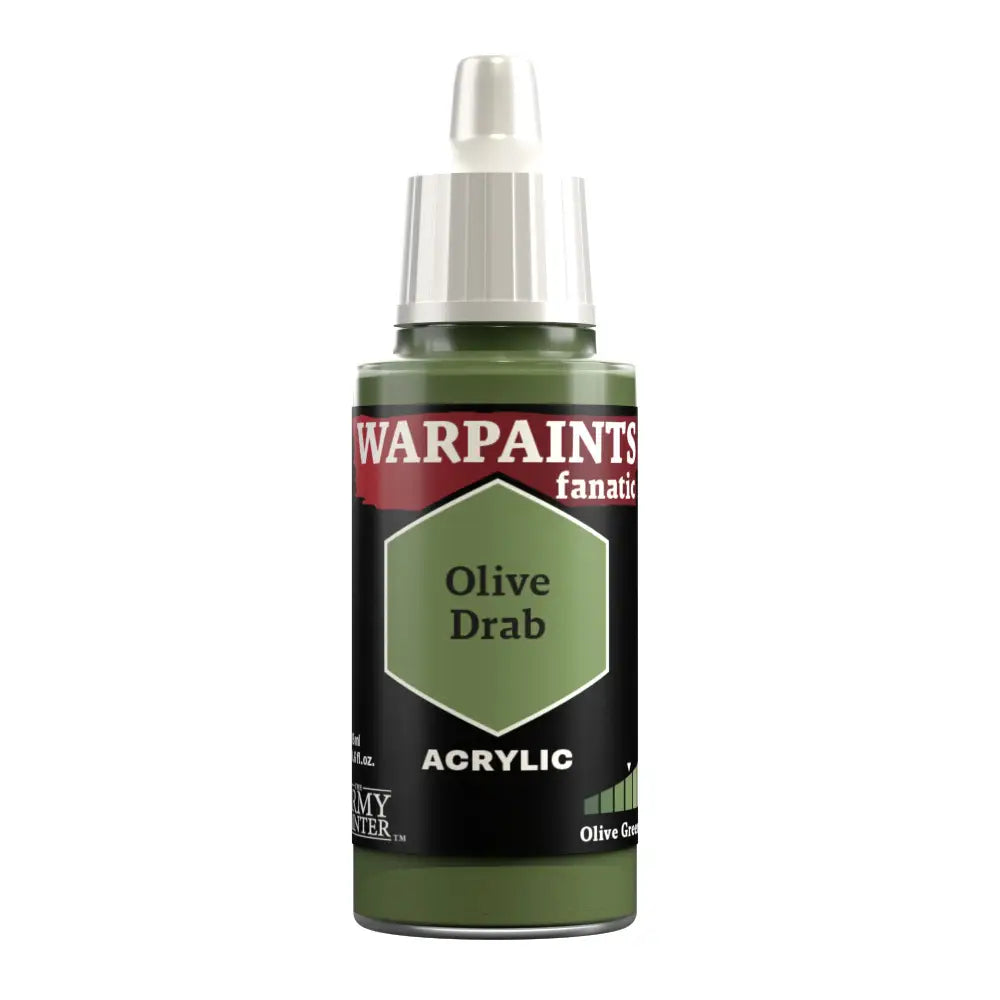 Army Painter Warpaints Fanatic: Olive Drab 18ml Paint & Tools Army Painter   