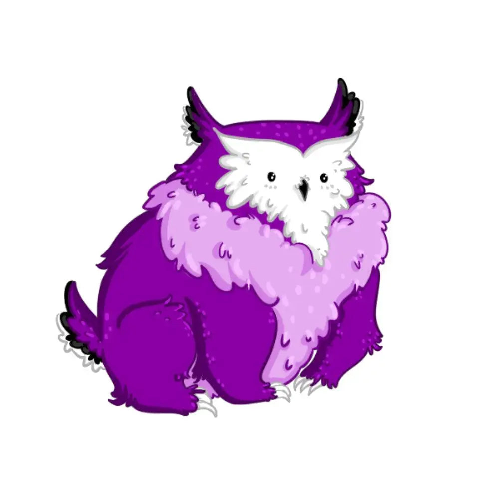 Asexual Pride Owlbear Sticker Toys & Gifts Die Hard Dice   