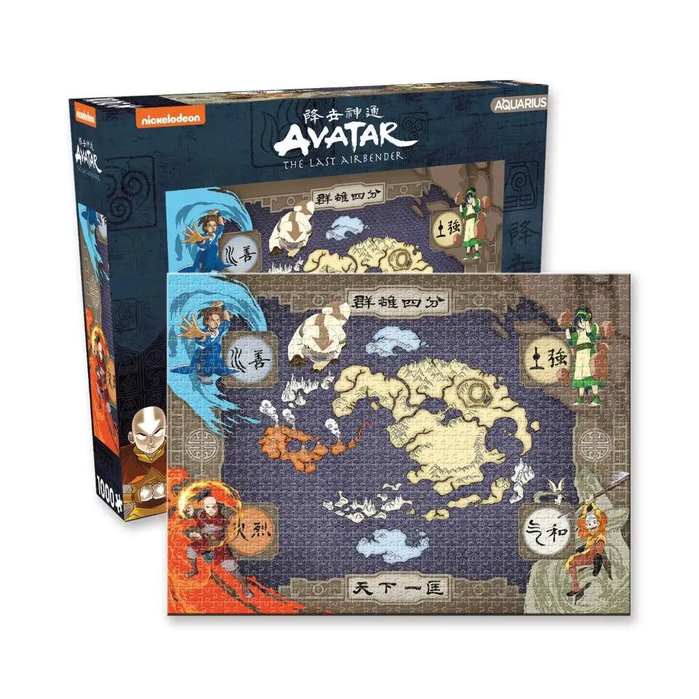 Avatar The Last Airbender Map 1000pc Puzzle - Gifts