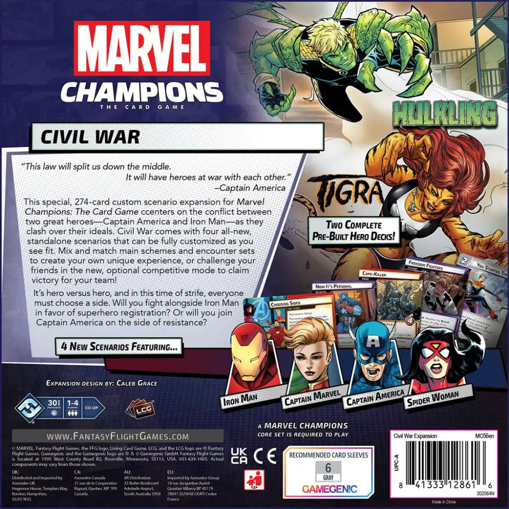 Marvel Champions Civil War Campaign Expansion - Board Games