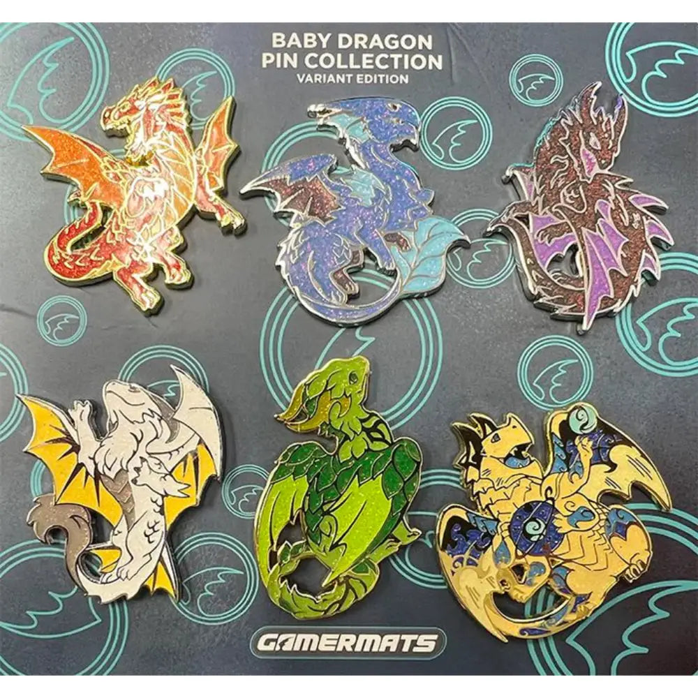 Baby Dragon Pins - Skull Collector / Glitter - Gifts