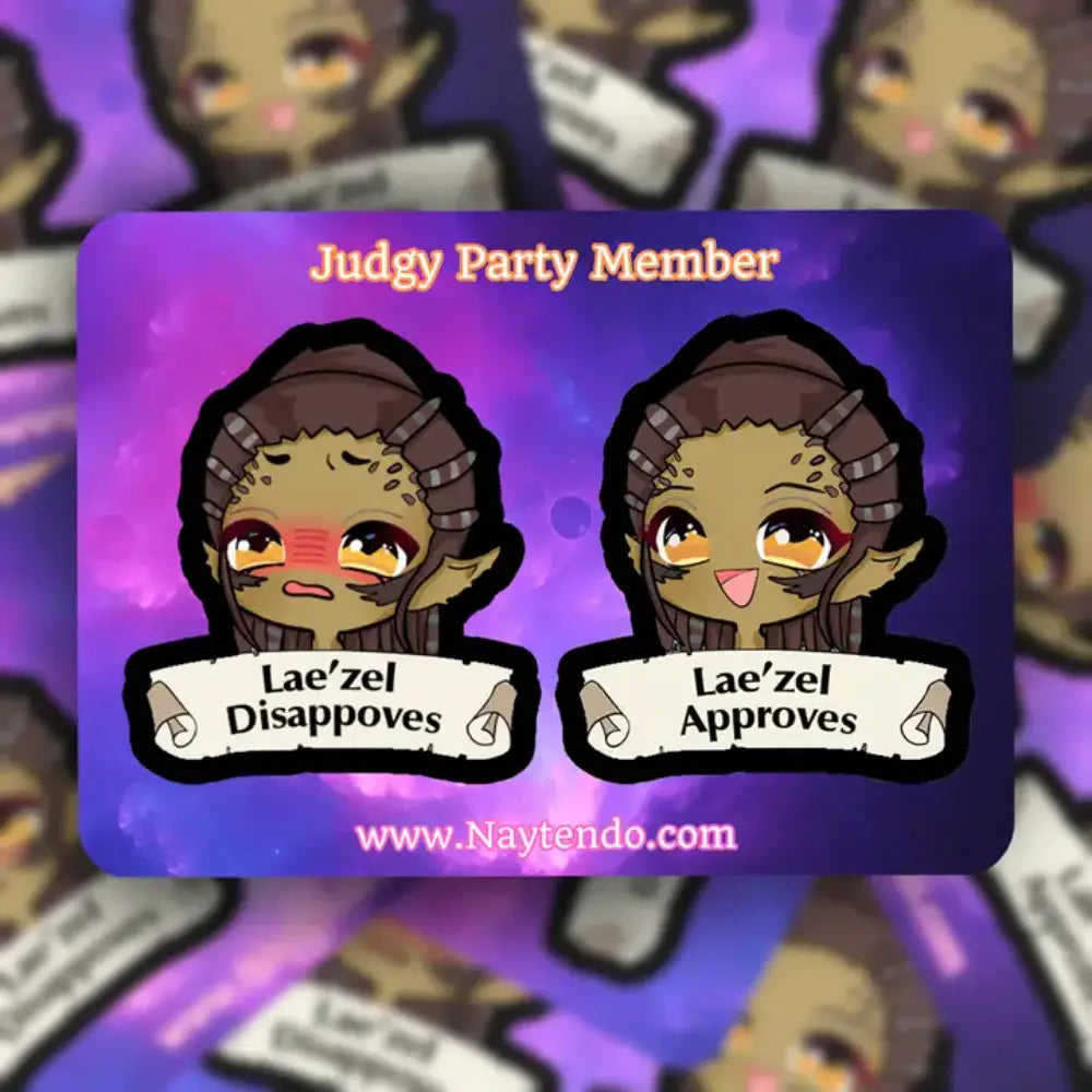 Baldur’s Gate 3 Lae’zel Stickers - Toys & Gifts