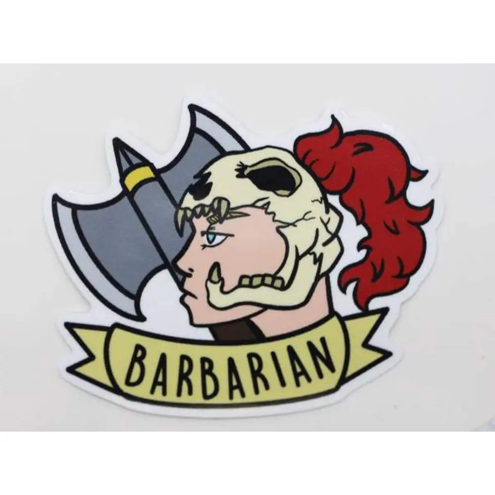 Banner Class Sticker - Barbarian - Gifts