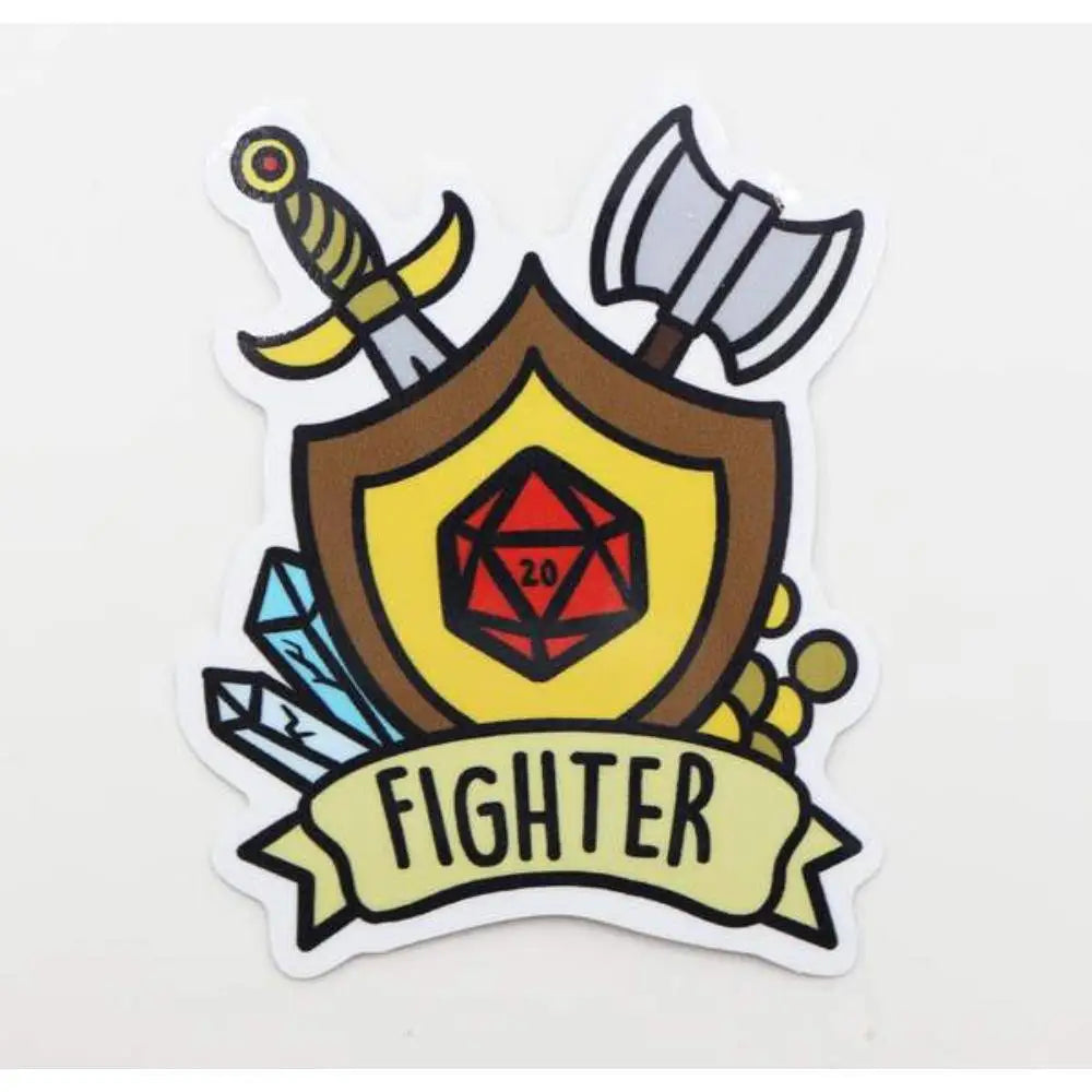 Banner Class Sticker - Fighter - Gifts