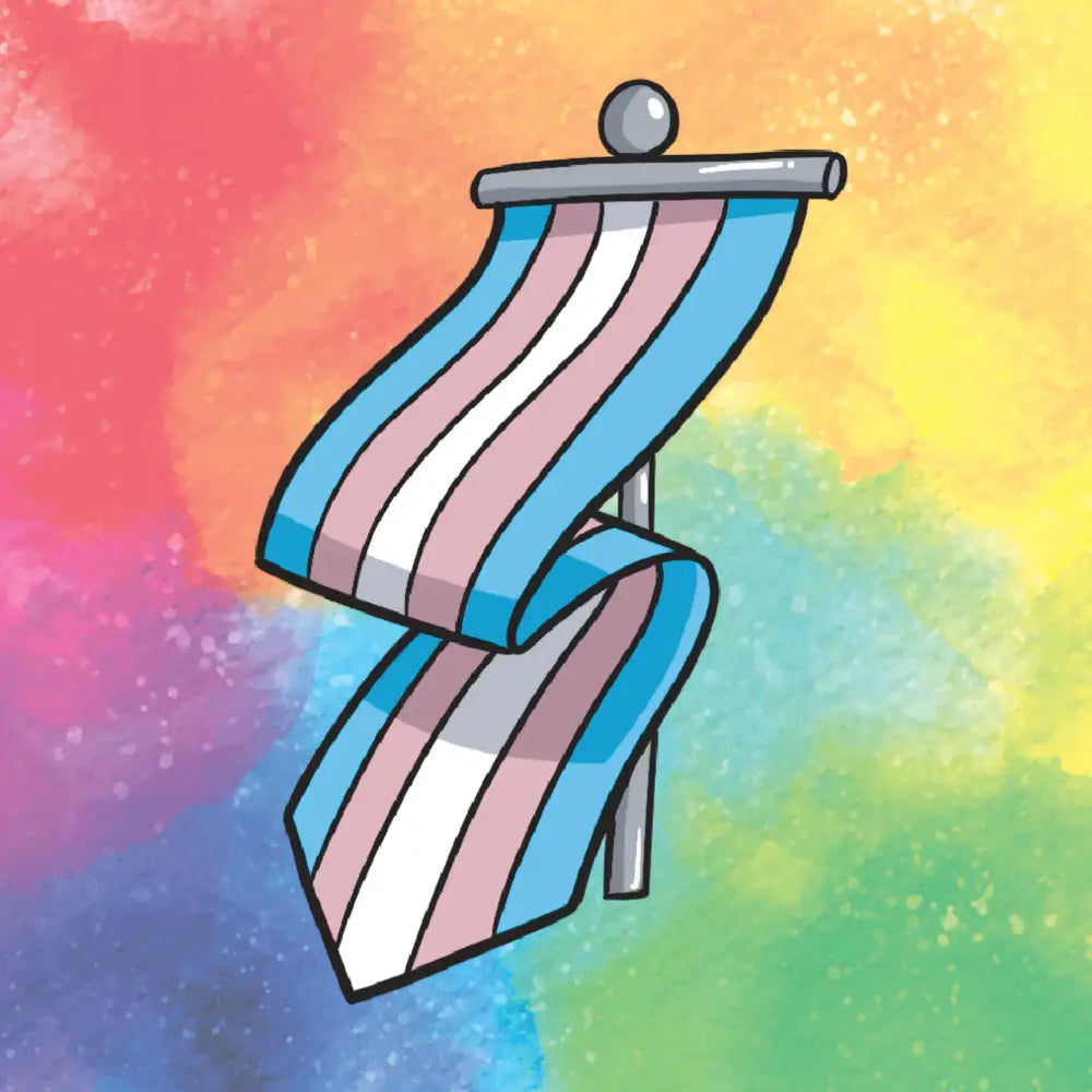 Banner Pride Sticker Toys & Gifts Die Hard Dice Transgender Pride  