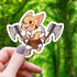 Barbarian Cat Orange Sticker - Gifts
